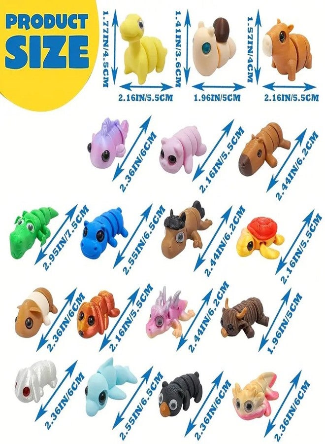 Cherislpy 18 Pcs Easter Eggs with 3D Print Animal Prefilled Easter Eggs with Toys Inside Easter Egg Fillers for Kids Boys Girls Easter Basket Stuffers Party Favors Easter Egg Hunt - Image 4